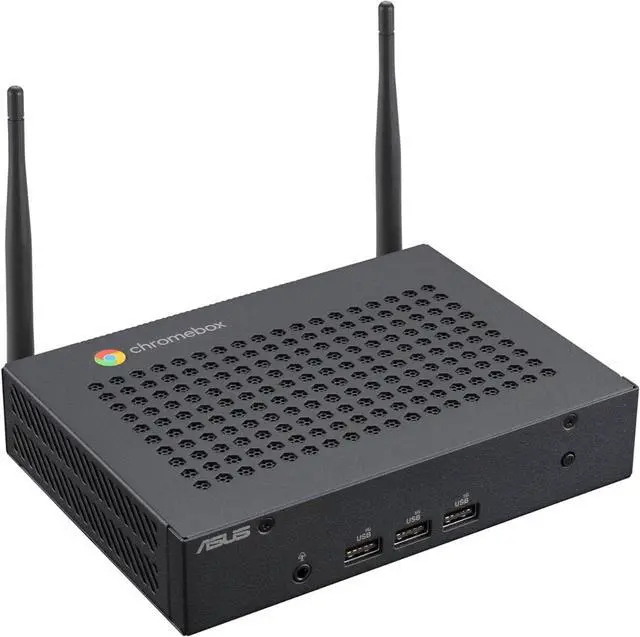 Alt view image 2 of 7 - ASUS Fanless Chromebox CF40 with Intel Celeron N4500 Processor, 8GB DDR4 RAM, 128GB eMMC SSD, Aluminum Chassis, USB-C, HDMI, WiFi 6 & Bluetooth 5.2, Chrome OS, VESA Mount Included (CF40-BC0161UN-O)