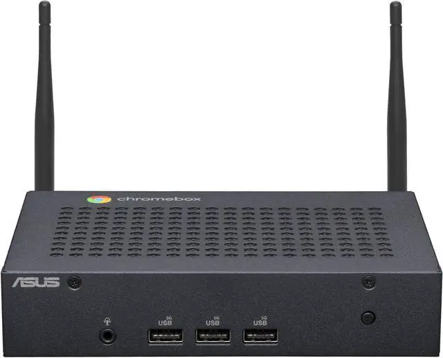 Alt view image 3 of 7 - ASUS Fanless Chromebox CF40 with Intel Celeron N4500 Processor, 8GB DDR4 RAM, 128GB eMMC SSD, Aluminum Chassis, USB-C, HDMI, WiFi 6 & Bluetooth 5.2, Chrome OS, VESA Mount Included (CF40-BC0161UN-O)