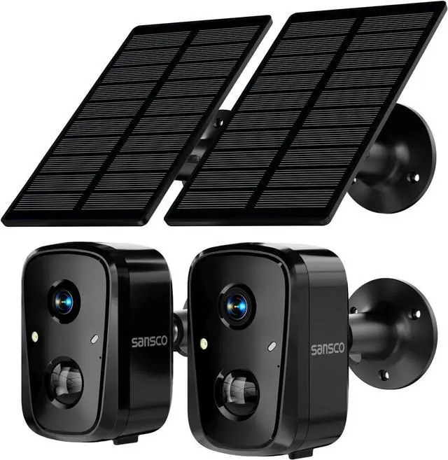 Main image of SANSCO Wireless Solar Security Wireless Camera 2Pack