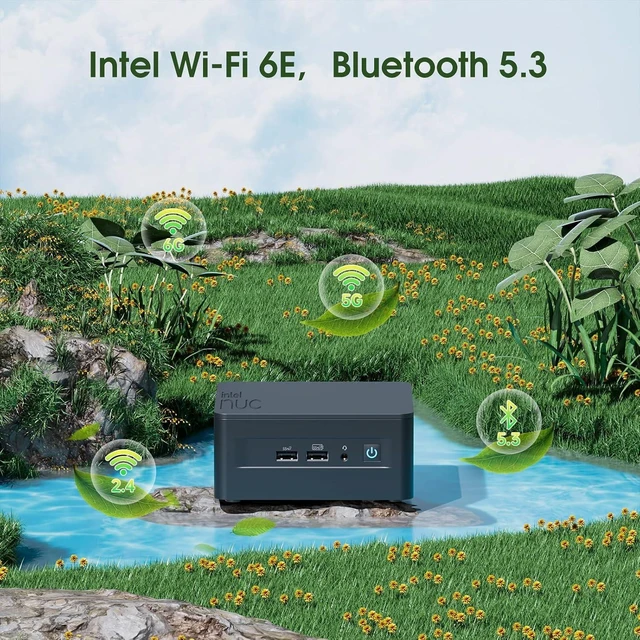 Alt view image 3 of 6 - NUC 13 Pro Business Mini PC Core i5-1340P (12C/16T, Up to 4.6GHz), 16GB DDR4 RAM, 512GB PCIe 4.0 NVMe SSD, 8K/HDR/4 Display/WiFi6E/BT5.3/Windows 11 Pro/Quiet