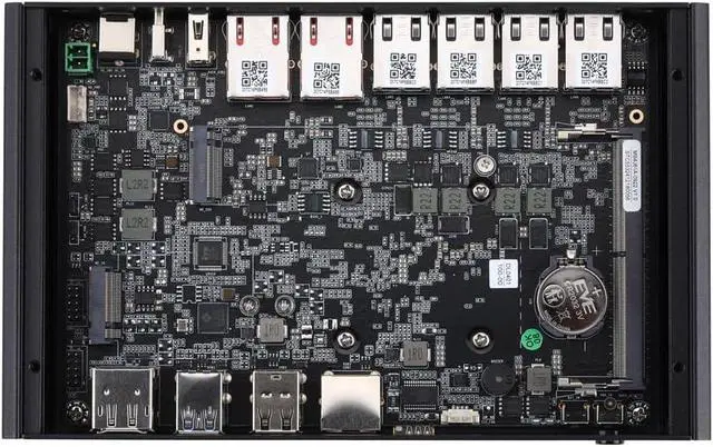 Alt view image 5 of 5 - Qotom Firewall Appliance Q10922H6 Processor N100,up to 3.4GHzBarebone(NO Ram NO SSD) -4x2.5 Gigabit LAN,2x10 Gigabit LAN,Fanless,Win10/Linux 24/7