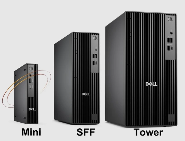 Alt view image 3 of 7 - Dell Mini Desktop with Intel Ultra Fast Core i5 (14 Cores, 4.8GHz), 16GB DDR5 RAM, 1.5TB Storage (1TB SSD + 512GB External), Dual 4K Displays (HDMI+DP), w/KB & Mouse, Win 11, Free Office 365 for Web