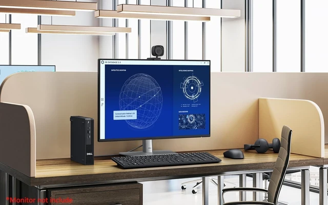 Alt view image 7 of 7 - Dell Mini Desktop with Intel Ultra Fast Core i5 (14 Cores, 4.8GHz), 16GB DDR5 RAM, 1.5TB Storage (1TB SSD + 512GB External), Dual 4K Displays (HDMI+DP), w/KB & Mouse, Win 11, Free Office 365 for Web