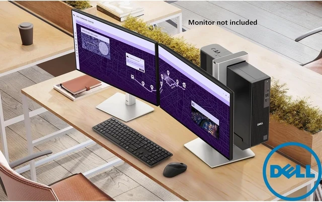 Alt view image 3 of 7 - Dell Pro Slim QCS1250 SFF Desktop, New OptiPlex Version Intel Ultra 5-235 (Beats i7-14700), 16GB DDR5 RAM, 1T Storage(512G SSD+500G External Drive), Wi-Fi 6, USB-C, Dual Monitor Support, Win 11 Pro