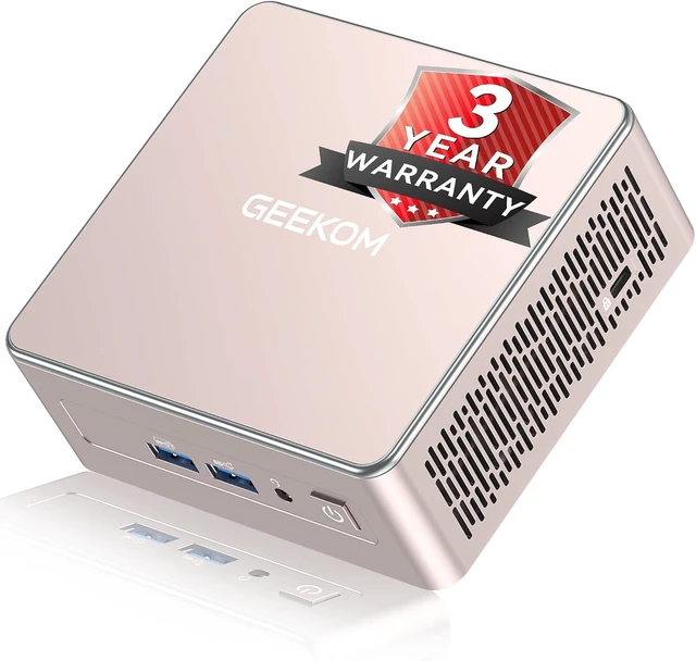 Main image of GEEKOM A5 2027 Edition Mini PC, Ryzen 7 7730U, 16GB RAM, 256GB NVMe SSD