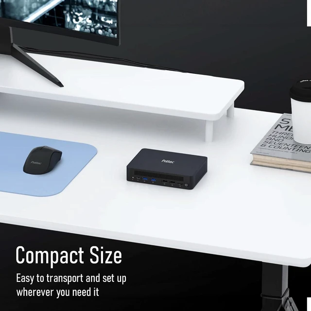 Alt view image 4 of 7 - F9 Mini PC 13th Gen i5-13420H, 16GB DDR4 RAM, 512GB M.2 SSD, 8K Triple Display, HDMI x1, DP x1, USB3.2 x4, USB2.0 x2, Type-C x1, 2.5GB LAN x2, WiFi6/BT5.2