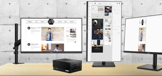 Alt view image 2 of 7 - MSI PRO DP20ZA (MFF) Desktop, AMD Ryzen R5-5600G, Radeon Vega 7, 8GB' Memory (Dual-CHL), 250GB SSD, WiFi 5, USB Type-C, Windows 11 Home (5M-060US)