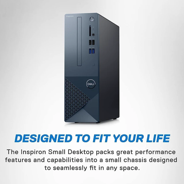 Alt view image 4 of 7 - DELL Inspiron 3020S Small Desktop, Intel i5-13400, 16GB DDR4 RAM,512GB SSD, Intel UHD 730 Graphics, Win 11 Pro, Bluetooth, WiFi, Mist Blue