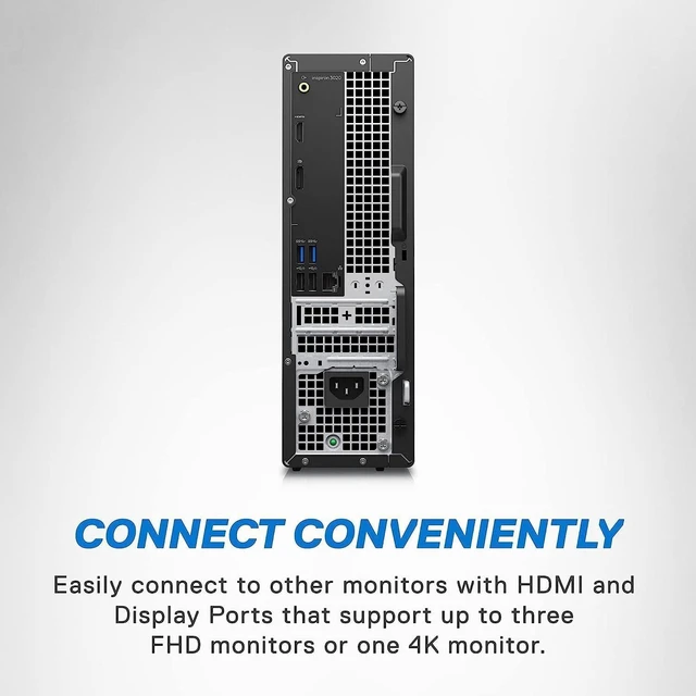 Alt view image 6 of 7 - DELL Inspiron 3020S Small Desktop, Intel i5-13400, 16GB DDR4 RAM,512GB SSD, Intel UHD 730 Graphics, Win 11 Pro, Bluetooth, WiFi, Mist Blue
