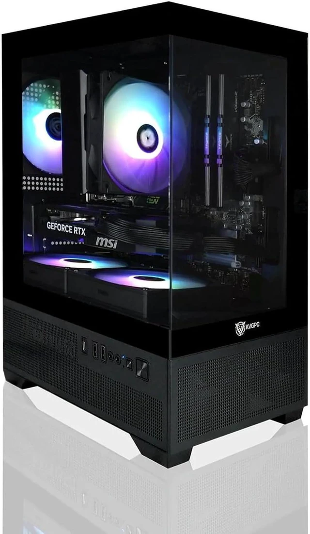 Main image of Mini-X Gaming PC - 4.2 GHz Max Boost AMD Ryzen 5 5500 6-Core 16-Thread CPU, RTX 3050 6GB Graphics Card, 16GB DDR4 3200, 500GB SSD Windows 11 AC WiFi