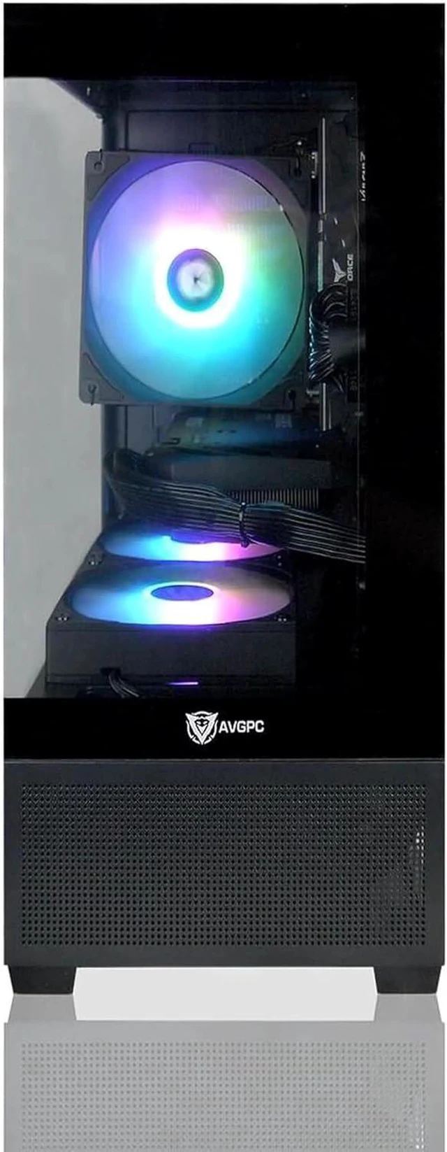 Alt view image 3 of 5 - Mini-X Gaming PC - 4.2 GHz Max Boost AMD Ryzen 5 5500 6-Core 16-Thread CPU, RTX 3050 6GB Graphics Card, 16GB DDR4 3200, 500GB SSD Windows 11 AC WiFi