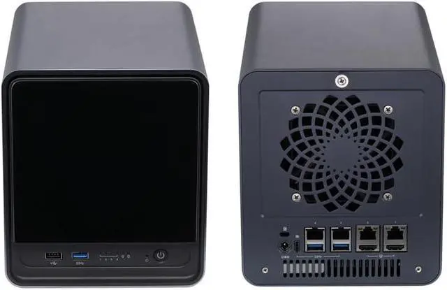 Alt view image 2 of 7 - Qotom Router Q31011DS Celeron 5205U,2 Cores -4X 2.5G LAN,4 x HDD/SSD,2 x M.2 SSD