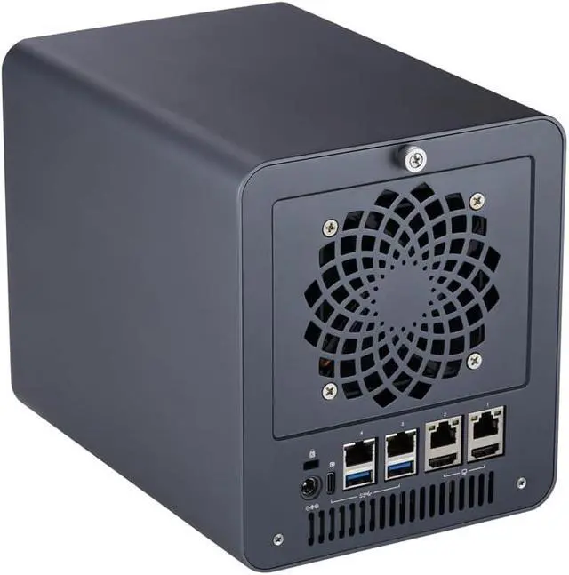 Alt view image 3 of 7 - Qotom Router Q31011DS Celeron 5205U,2 Cores -4X 2.5G LAN,4 x HDD/SSD,2 x M.2 SSD