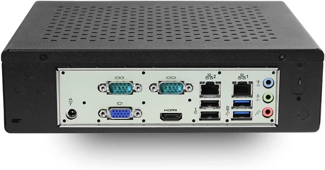 Alt view image 3 of 3 - MITXPC MES-4125A Celeron J4125 Quad Core Industrial Fanless PC, Hardware RAID