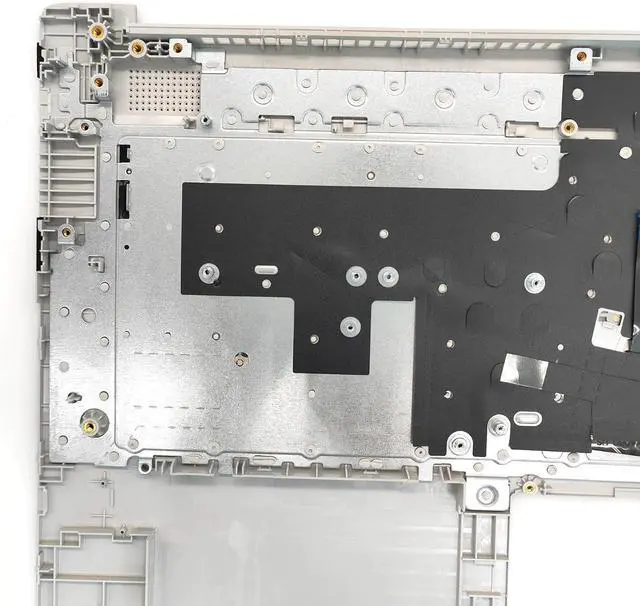 Alt view image 4 of 5 - Replacement Upper Case Palmrest for HP 17-CN 17-CP 17T-CN 17Z-CP 17-cn0023dx 17-cn0273st 17.3'' Series Laptop Non-Backlit Keyboard Assembly Top Cover M50458-001 Natural Silver