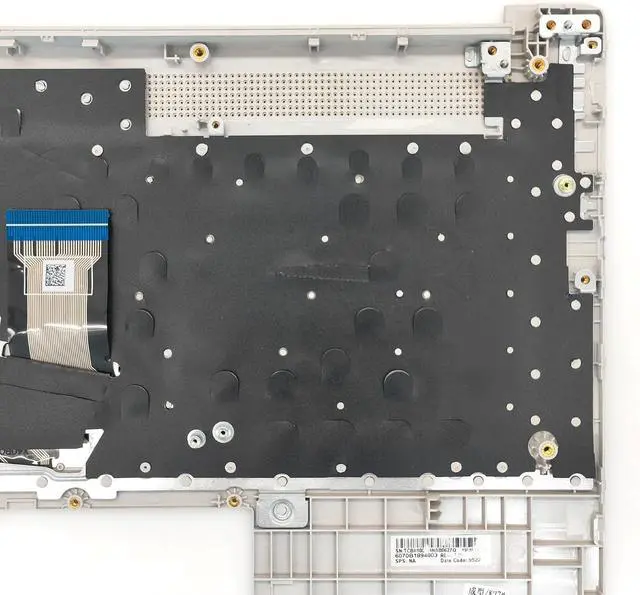Alt view image 5 of 5 - Replacement Upper Case Palmrest for HP 17-CN 17-CP 17T-CN 17Z-CP 17-cn0023dx 17-cn0273st 17.3'' Series Laptop Non-Backlit Keyboard Assembly Top Cover M50458-001 Natural Silver