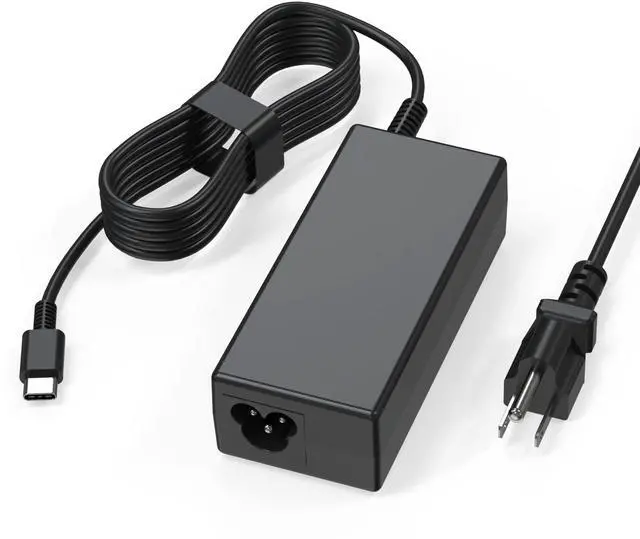Main image of USB C Laptop Charger, 65W Chromebook Charger Compatible with HP Lenovo Dell Asus Acer Samsung Google Chromebook Fast Charger Type C