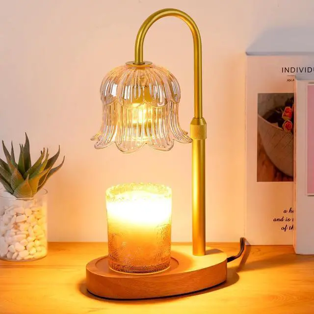 Main image of Candle Warmer Lamp Electric Timer - Candles Warming Light Height Adjustable Dimmable Warmers Flower Lamps No Flame Heat Warm Melt Wax Jar Modern Home Decor Table Lights for Home Living Bedroom