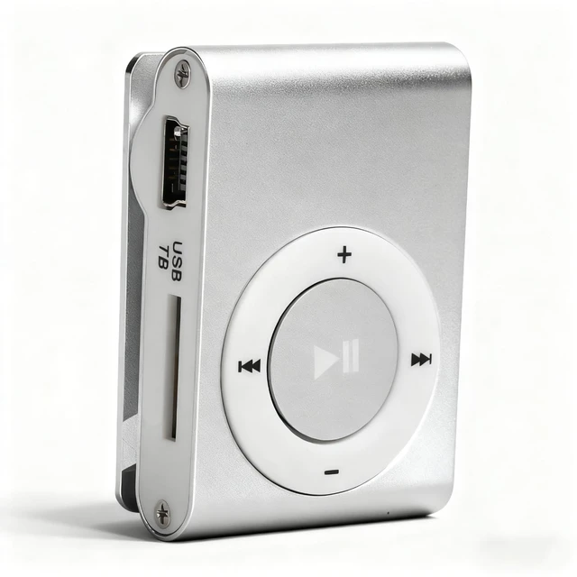 Main image of Sport MP3 Players with Clip, Portable Music Player, Screenless MP3 Players, Mini MP3 Player with Earphone and USB Cable(Silver)