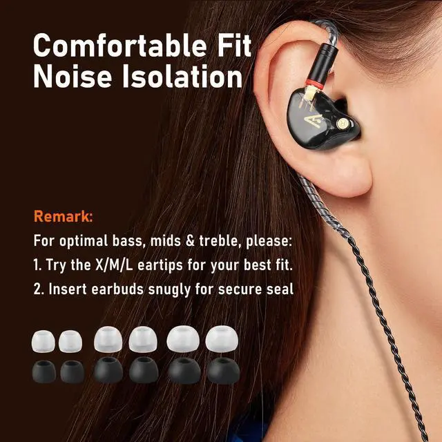 Alt view image 7 of 7 - Vibes 202MC USB-C Wired Earbuds - USBC HiFi in Ear Headphones for iPhone 17/16/15 - Noise Isolating Ear Buds w/ Mic - Clear Sound, Deep Bass & Comfort-Fit Earphones - Silver Plated Cord, Carrying Case