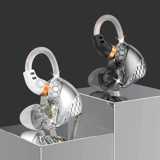 Alt view image 3 of 7 - 2 Pack in Ear Monitor Headphones, H89 IEM Earphone Wired Earbud