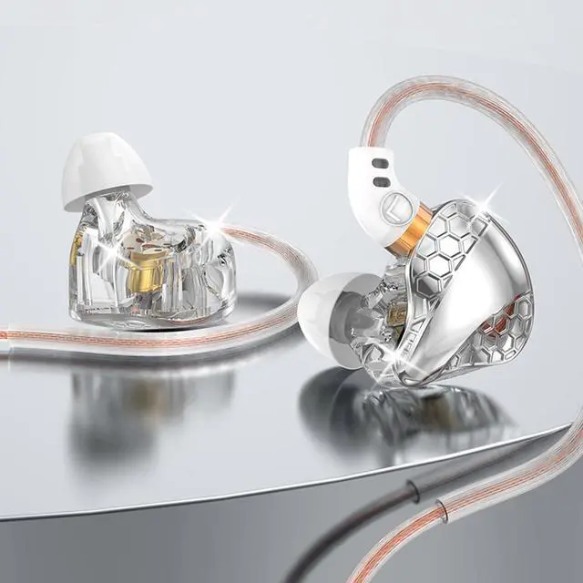 Alt view image 5 of 7 - 2 Pack in Ear Monitor Headphones, H89 IEM Earphone Wired Earbud