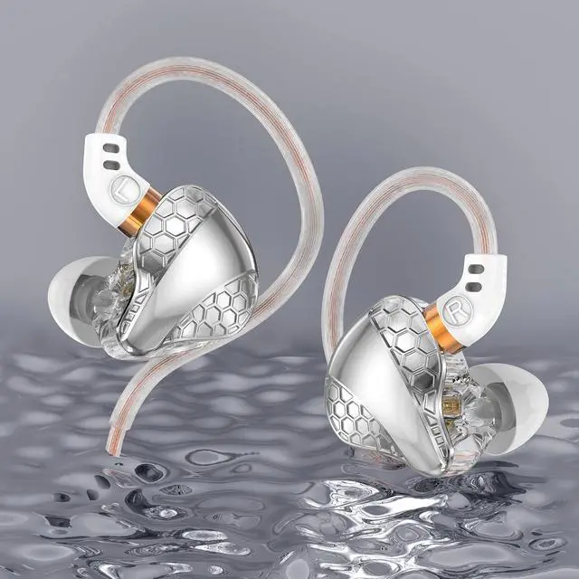Alt view image 6 of 7 - 2 Pack in Ear Monitor Headphones, H89 IEM Earphone Wired Earbud