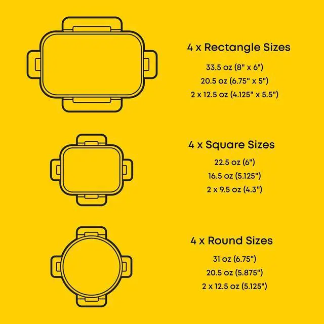 Alt view image 3 of 7 - 24pc Borosilicate Glass Storage Containers with Lids | 12 Airtight/Freezer Safe Food Storage Containers for Pantry and Kitchen | Meal Prep Container for Lunch | Glass Tupperware Set
