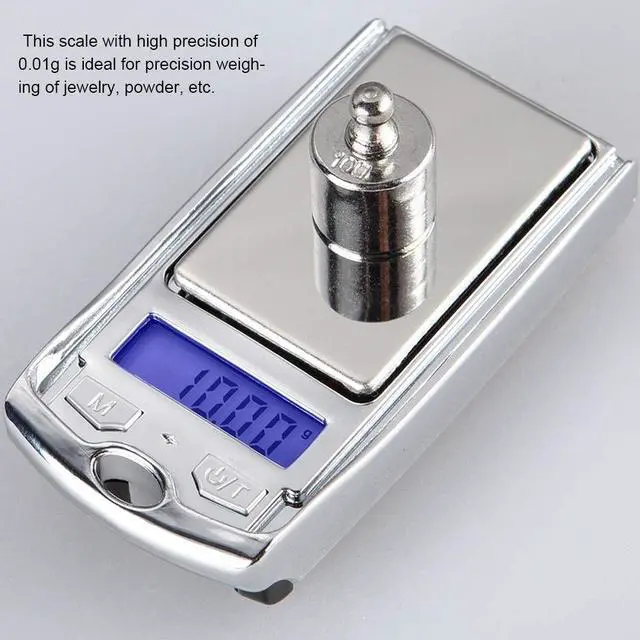 Alt view image 4 of 7 - 100g/0.01 Digital Pocket Scale High Accuracy Portable Electronic Jewelry Scale Small LCD Scale for Jewelry