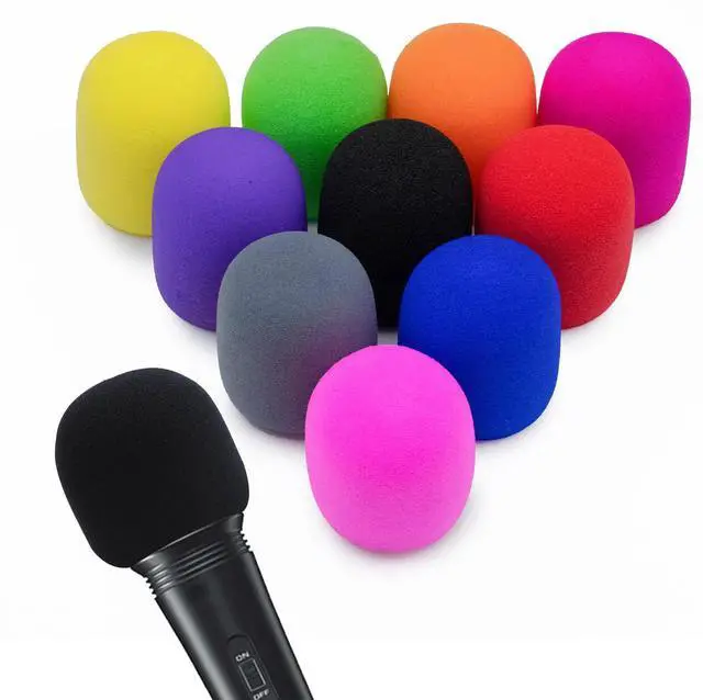 Main image of 10 Pack Foam Mic Cover Handheld Microphone Windscreen (color)