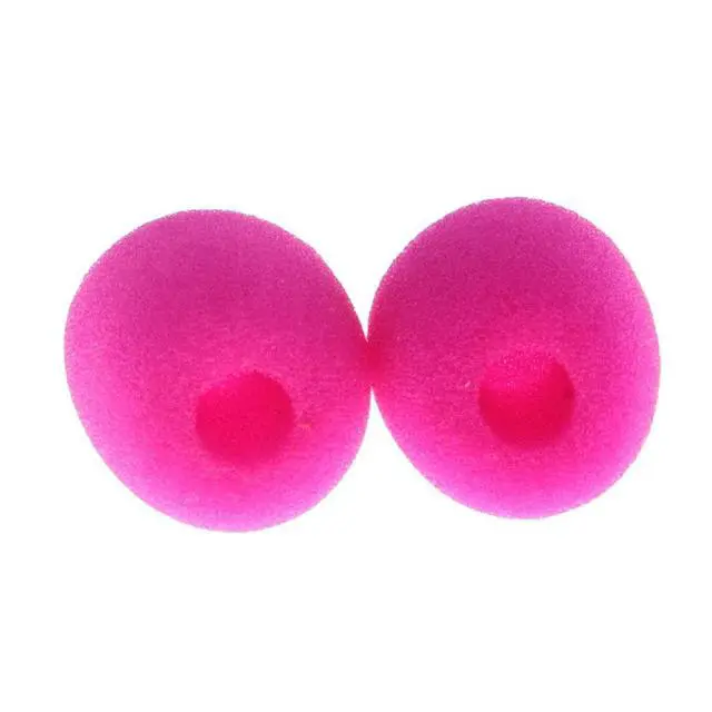 Alt view image 6 of 6 - 10Pcs Lapel Headset Microphone Windscreens Foam Microphone Covers, Mini Size, Fushcia