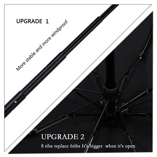 Alt view image 5 of 7 - Travel Umbrella - Lightweight Portable mini Compact Umbrellas (black)