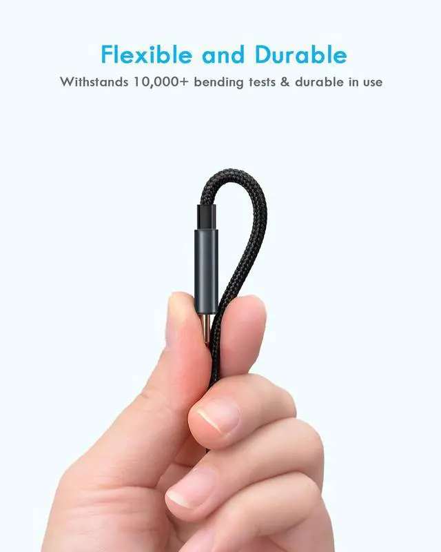 Alt view image 5 of 7 - Multi Charging Cable 5 in 1, 2PCS 4FT USB C/A Multi Charger Cable to Type-C/Micro USB Port, Nylon Braided USB C Multiple Charger Cable, Universal Phone Charger Cord for Cell Phones and More