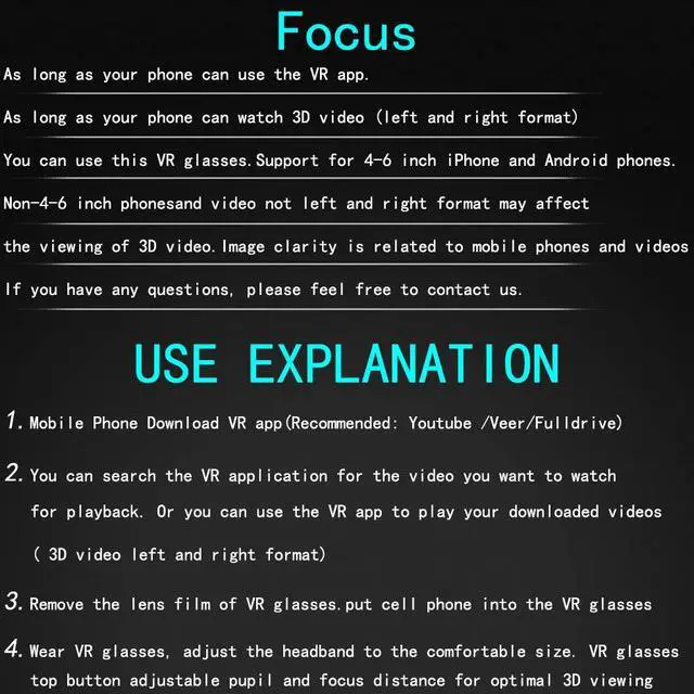 Alt view image 2 of 7 - VR Headset with Remote Controller,3D Glasses Virtual Reality Headset for VR Games & 3D Movies, VR Headset for iPhone & Android Phone,VR Glasses Suitable for Kids and Adults