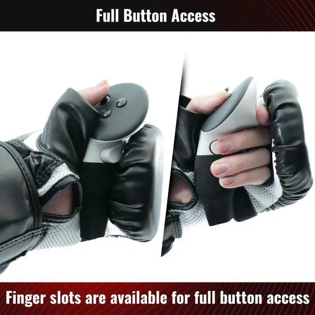Alt view image 3 of 7 - Ultimate Boxing Gloves - Updated Version and Improved Model VR Boxing Mitts Controller Accessory for Thrill of The Fight FitXR BoxVR - Rift S, Quest 2, Quest 3, Index