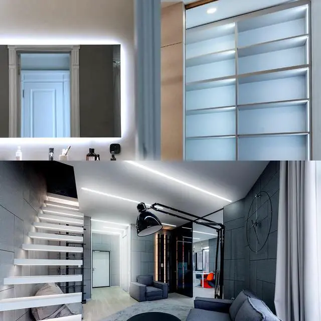 Alt view image 7 of 7 - 5V USB LED Strip Lights, 3.28FT COB Light Strip White, Short LED Strip Light, Flexible Bright 5V Led Strip for Under Cabinet, Kitchen, TV Backlight, Shelves, Displays and TV Lights