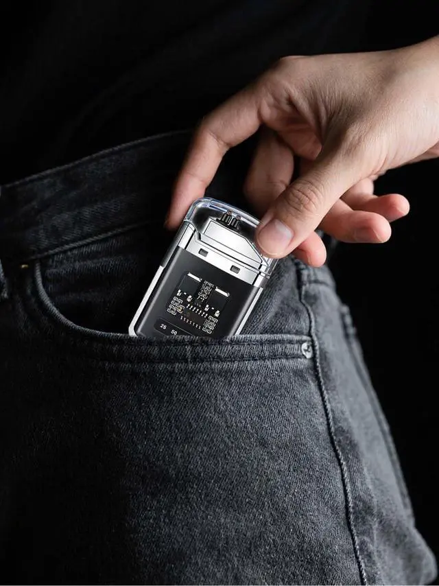 Alt view image 2 of 5 - Electric Lighters Rechargeable USB-C Arc Lighter Windproof Flameless Plasma Lighters Unique Creative Luminous Lighter Small Pocket Lighters for Candle Camping Birthday Gifts (Black)