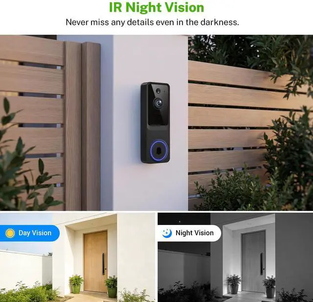 Alt view image 4 of 7 - 1080P Wireless Smart Baby Monitor Camera, AI Human Detection, Battery Powered, Two-Way Audio, Live View, Night Vision, 2.4G WiFi, Cloud Storage(Sold Separately)
