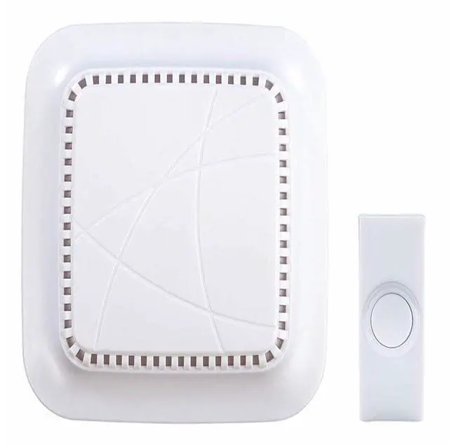 Alt view image 3 of 7 - Wireless White Battery Operated Doorbell Kit