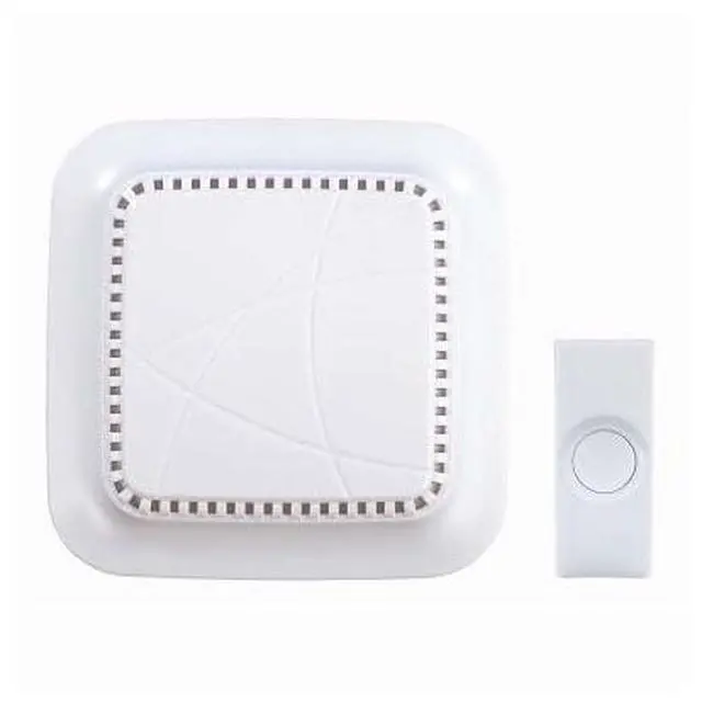 Alt view image 4 of 7 - Wireless White Battery Operated Doorbell Kit