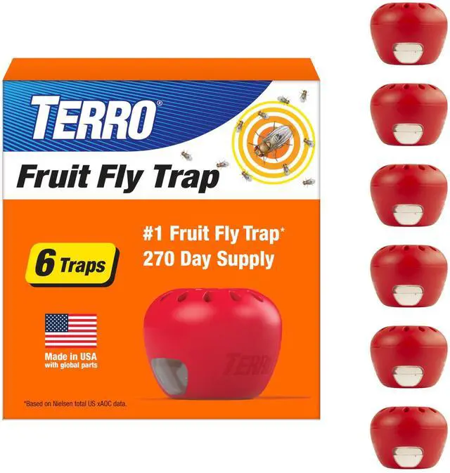 Main image of Fruit Fly Trap, 6-Pack Indoor Fly Traps with 270 Days Lure Supply
