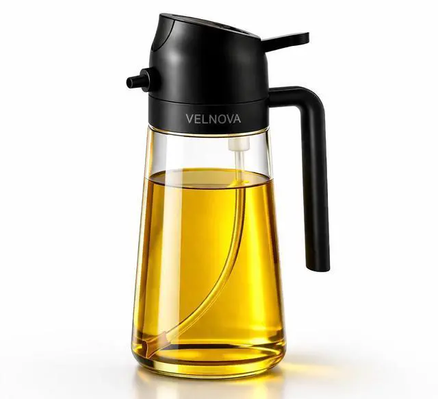 Main image of Olive Oil Sprayer, 16oz/470ml Glass Oil Sprayer for Cooking, 2-in-1 Oil Dispenser Bottle & Oil Mister for Air Fryer, Salad Dressing, Frying, BBQ, Grilling, Kitchen Use