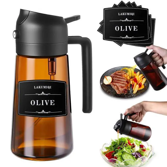 Main image of Oliver Oil Sprayer & Dispenser for Cooking Bottle 16oz Dark Glass Fine Mist