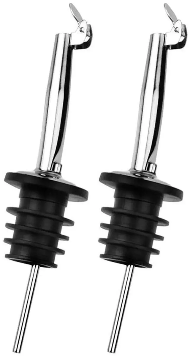 Main image of 2 Pack Oil Pourers with Flip Top, Olive Oil Dispenser, Speed Pour Spouts for 3/4" Bottle Mouth