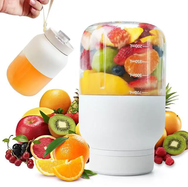 Main image of Portable blender, 700ml Mini Wireless personal cup, USB Rechargeable, Making Smoothies and Shakes, 18 Blades, Powerful Blending Effect, Compact for Kitchen, Office, Travel, Gym Use
