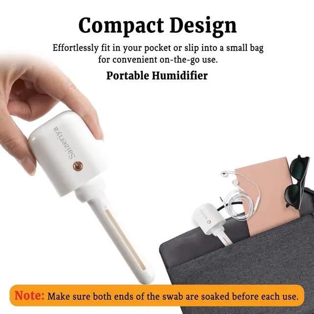 Alt view image 2 of 7 - Mini Humidifier, Portable Travel Personal Mist Maker