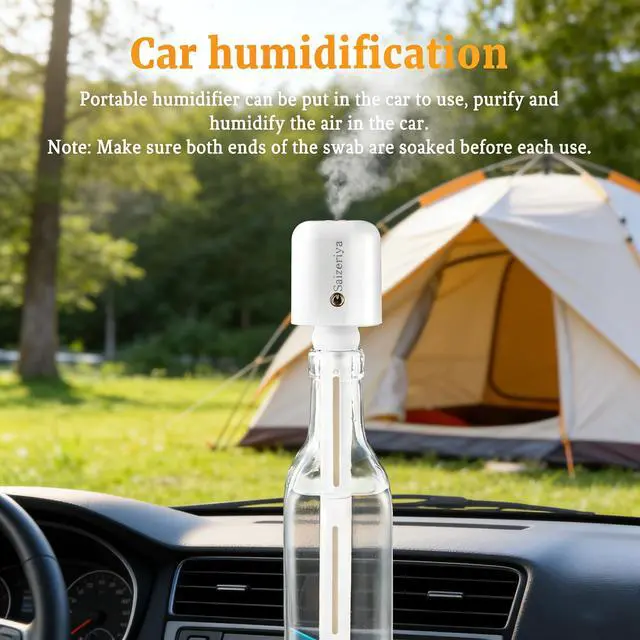 Alt view image 5 of 7 - Mini Humidifier, Portable Travel Personal Mist Maker