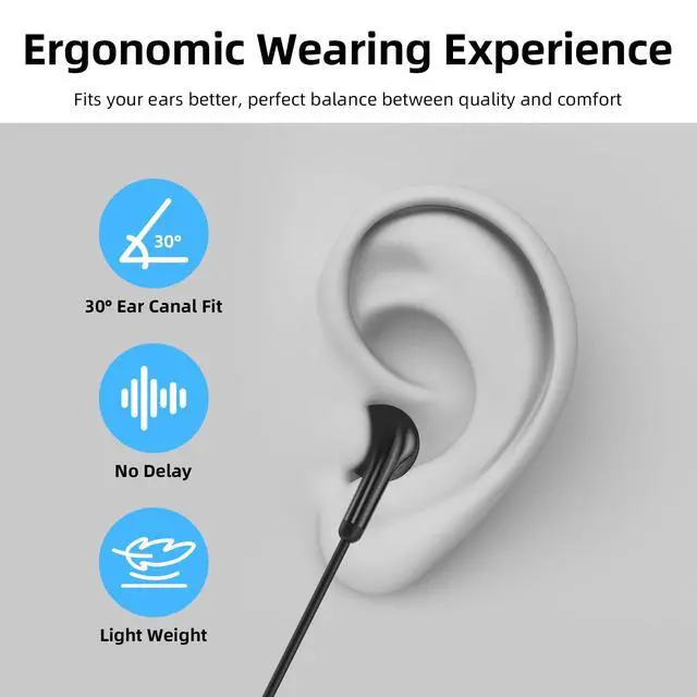 Alt view image 3 of 6 - Wired Earbuds Headphones for Chromebook ThinkPad Laptops,3.5mm Plug | Noise Cancelling Ear Buds with Microphone,3,5mm Jack Earphones for Kindle Fire Tablet/Samsung A14 A15/Switch PC School,Black