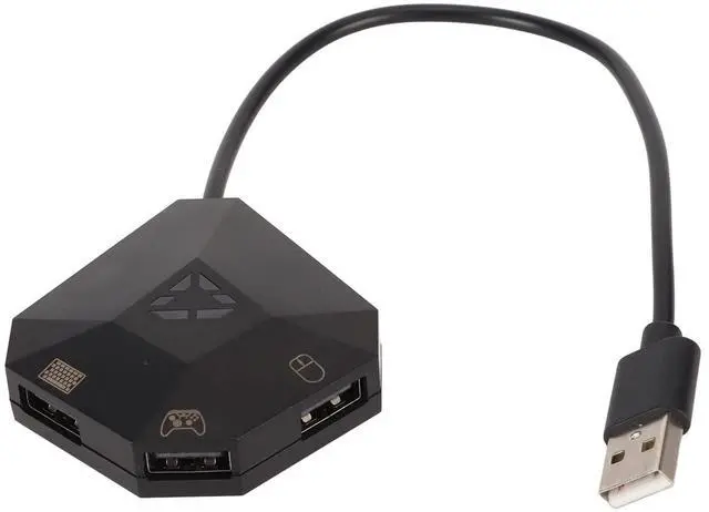 Main image of Keyboard and Mouse Adapter, Converter with Custom Mapping and Reset Function for Gaming Consoles