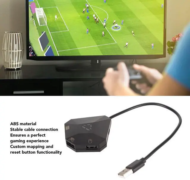 Alt view image 3 of 7 - Keyboard and Mouse Adapter, Converter with Custom Mapping and Reset Function for Gaming Consoles